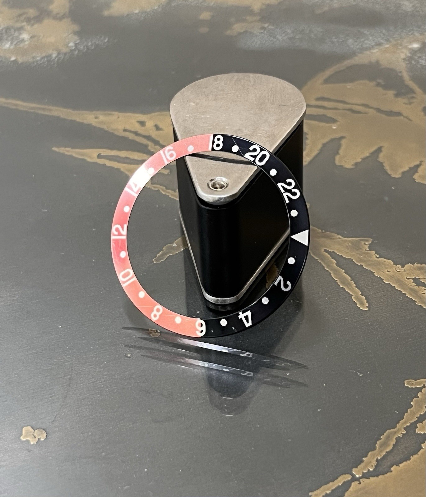 Orig Rolex GMT II Coke Insert Red Black SERIF Faded 16760 16700 16710