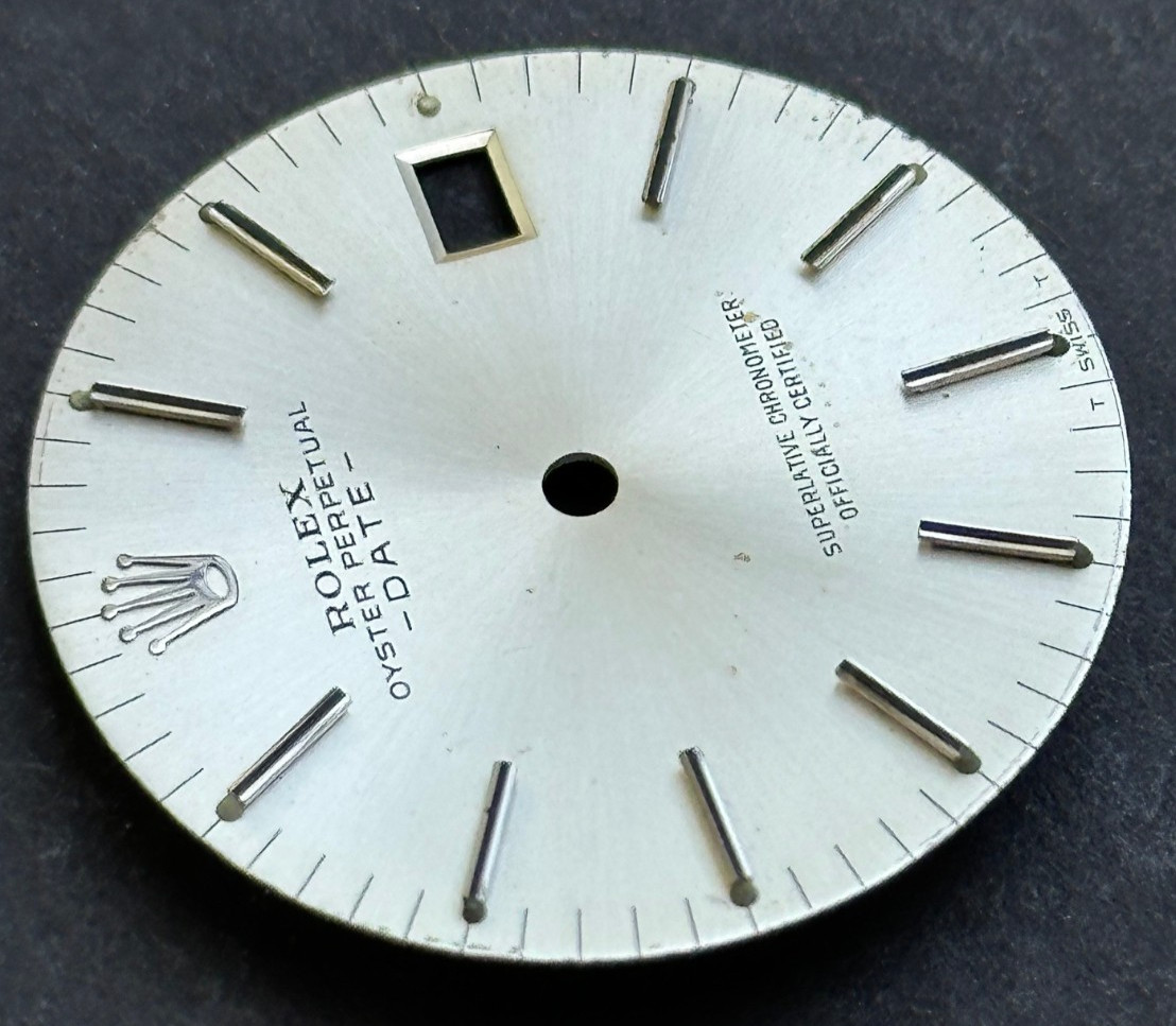 Vintage Rolex Oyster Perpertual Date Watch Dial For 34mm Case 1500 1501 1503