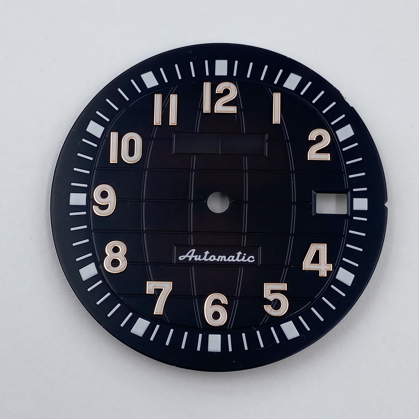 32mm Sun Pattern Watch Dial Green Luminous Date for Nh35 Nh36 Movement