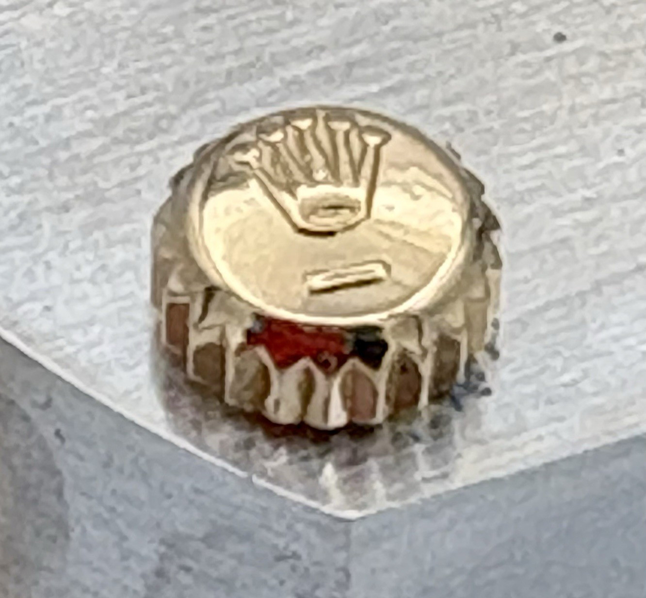 Rolex Gold Crown Twinlock 6mm Locking Threads In Great Condition!