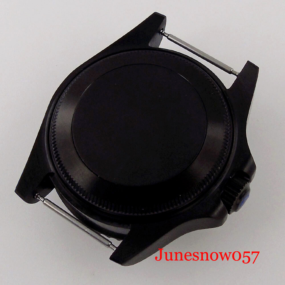 Black PVD Case Fit NH35 NH36 ETA2824 2836 MIYOTA 43MM Automatic Stainless Steel