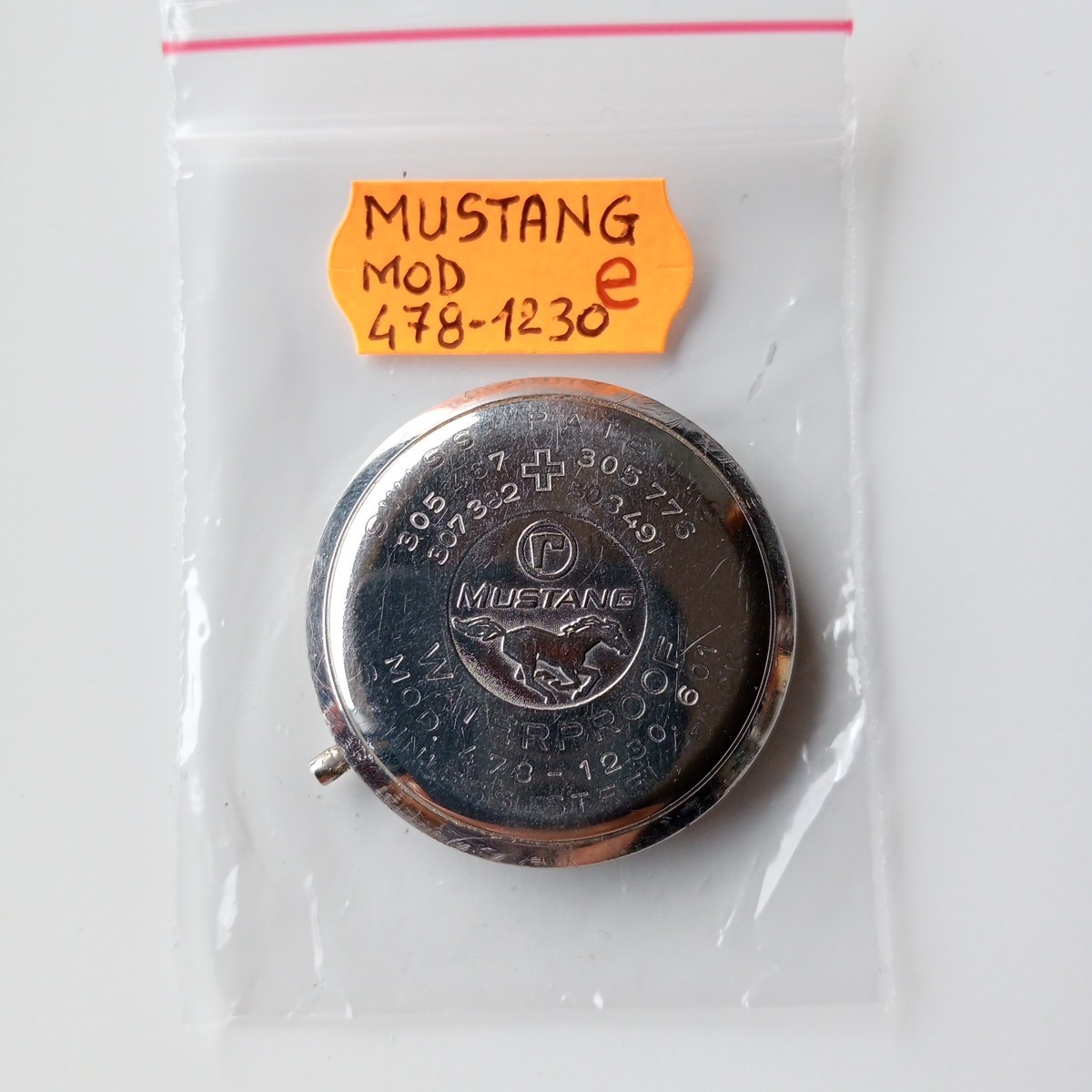 Mustang ref. 478-1230 601 Fondello, Case Back, Case Back, Vintage USED