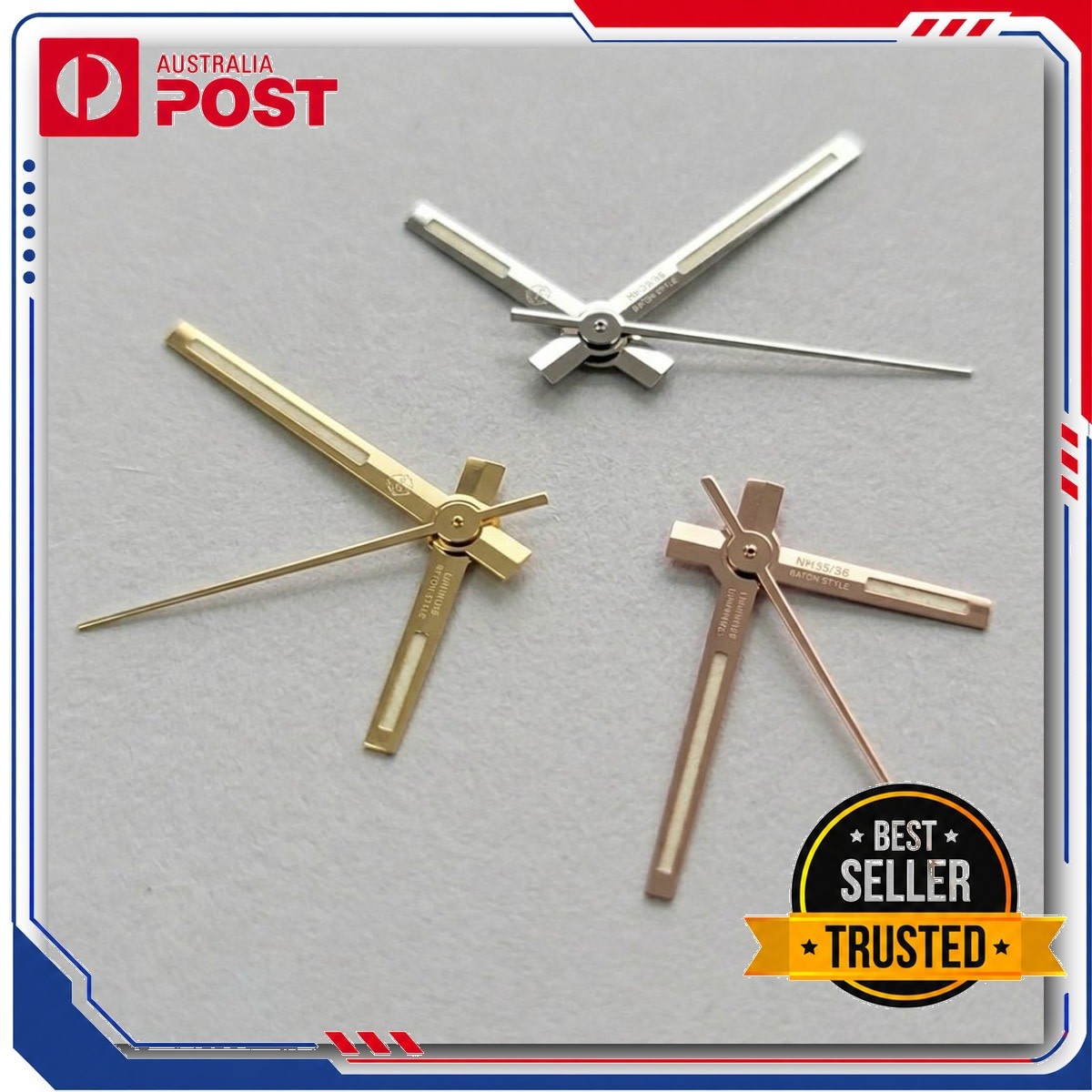Green Luminous Watch Hands for NH35 N36 4R 7S Movement Modification Set