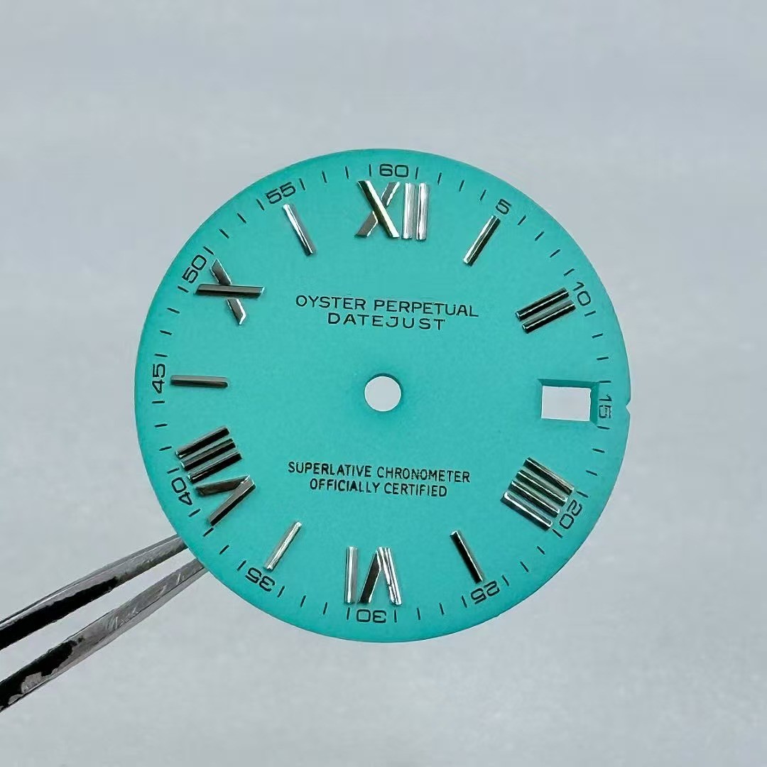 28.5mm NH35 Dial Single Date Dial No Luminous for Mod S Logo Watch Parts