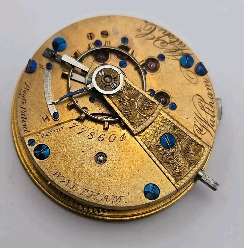 Model 1857 Waltham 18s 15j W.W. Co Movement For Repairs