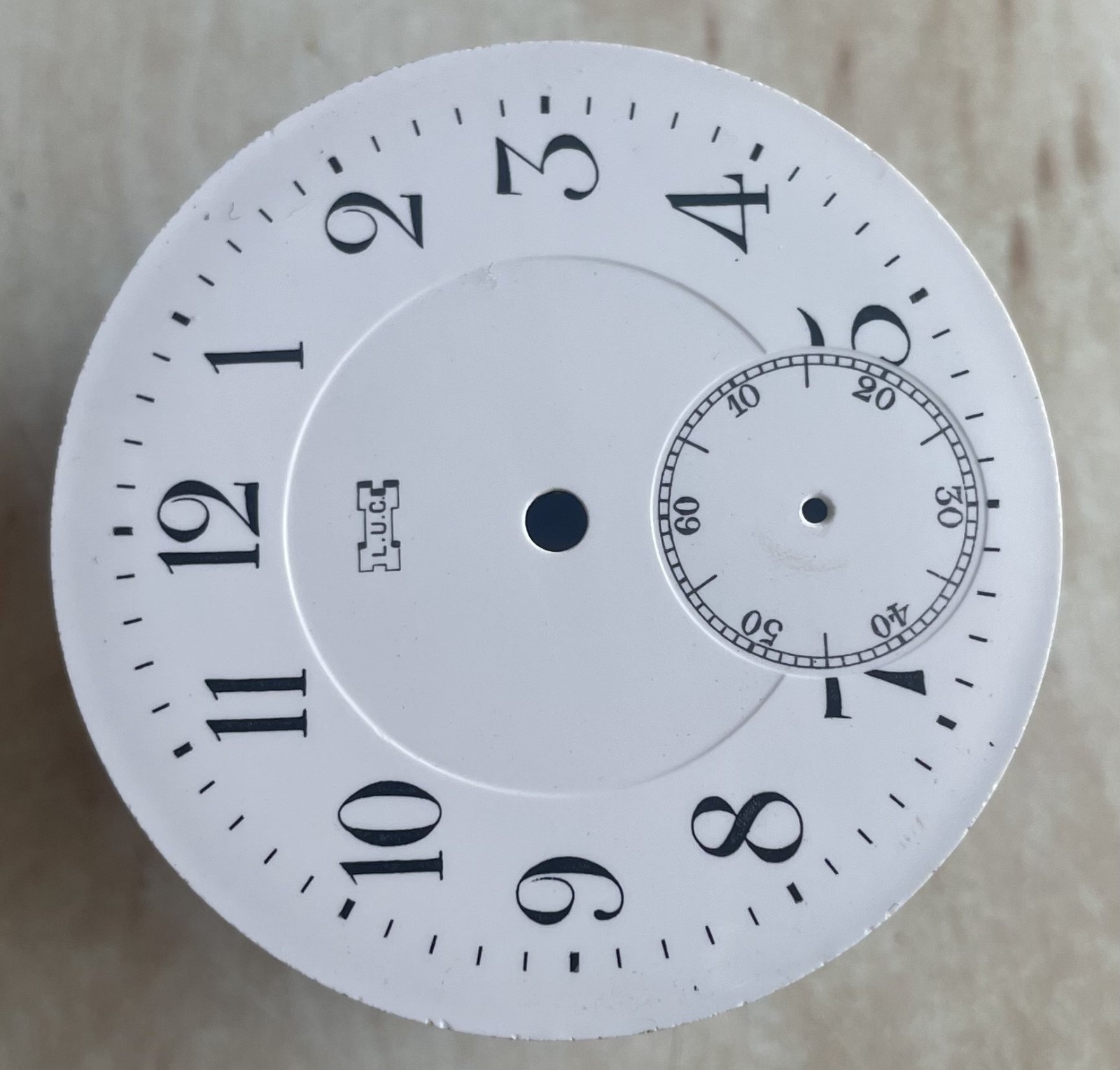Original Swis Antique Porcelain Dial for Pocket Watch L.U.C Louis Ulysse Chopard