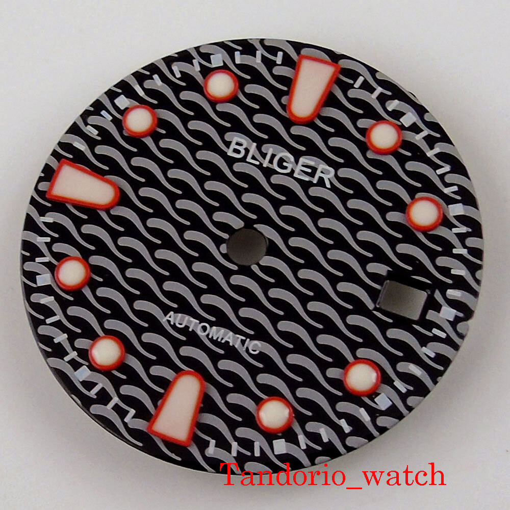 28.5mm Luminous Watch Dial Fit MIYOTA 8215 8205 ETA 2824 2836 Automatic Movement