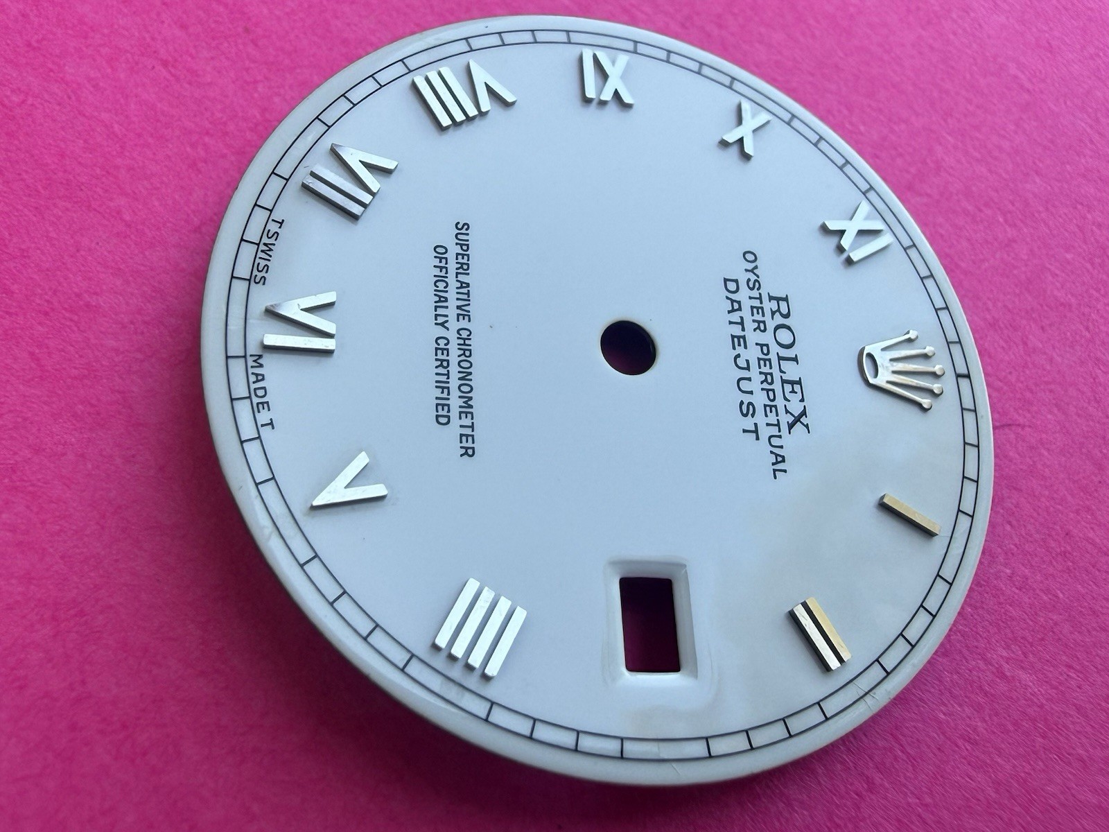 Original Rolex 16014, 16030. White Porcelain Dial Roman Numeric, 36mm Datejust