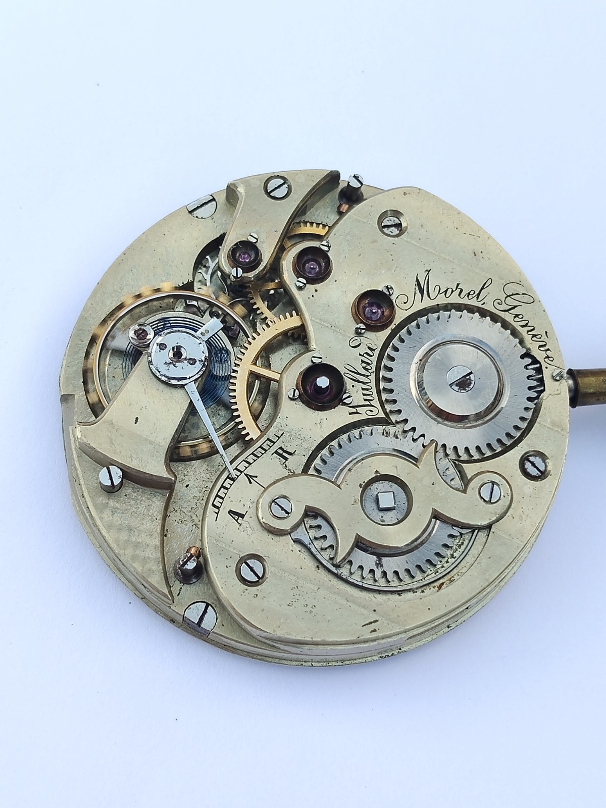Juillard Morel Geneve – High grade pocket watch movement. (R-2720)