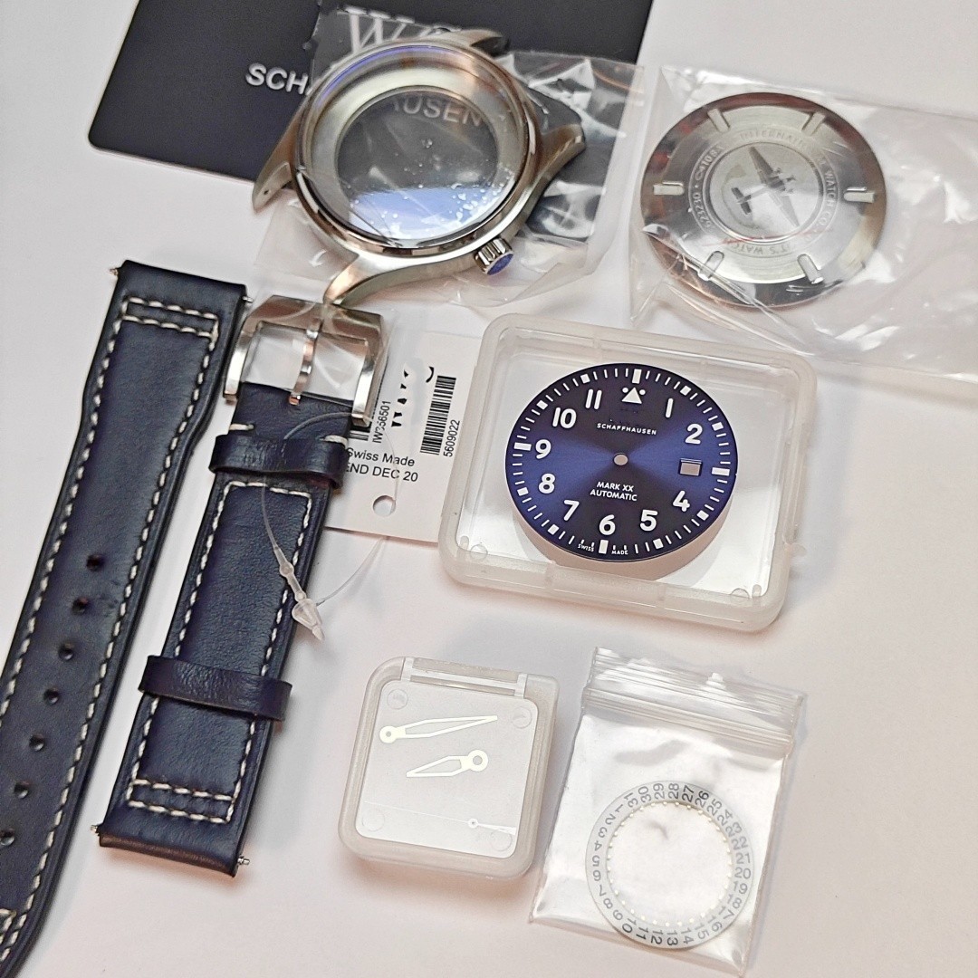 For 2892 Movement After-sales accessories DIY 40mm Watch Case+Leather Strap