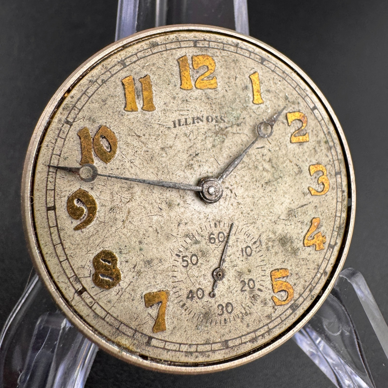 1918 Illinois Patrician Model 3 Grade 405 17J 12s Pocket Watch Movement Repair