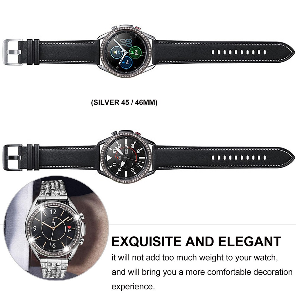 1Set Lightweight Black Watch Bezel Ring Alloy Durable Fashion Watch Accessory