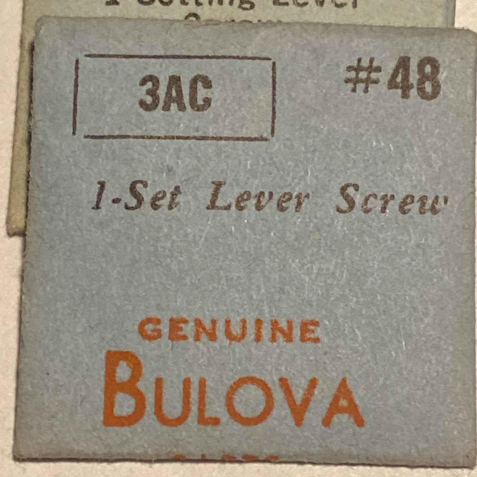 NOS Bulova Set Lever Screw #48 #5443 Cal. 3AC 7AD 7AK 7AP 7BPP 7BS 10AX 11AAC