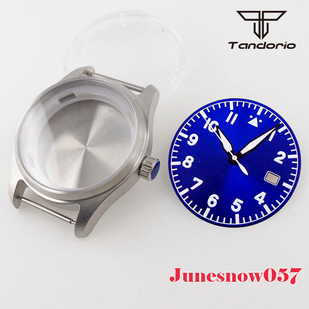 39MM Polit Watch Case Watch Hands Dial Set Fit For NH35A NH36A NH34A SKX ETA2824