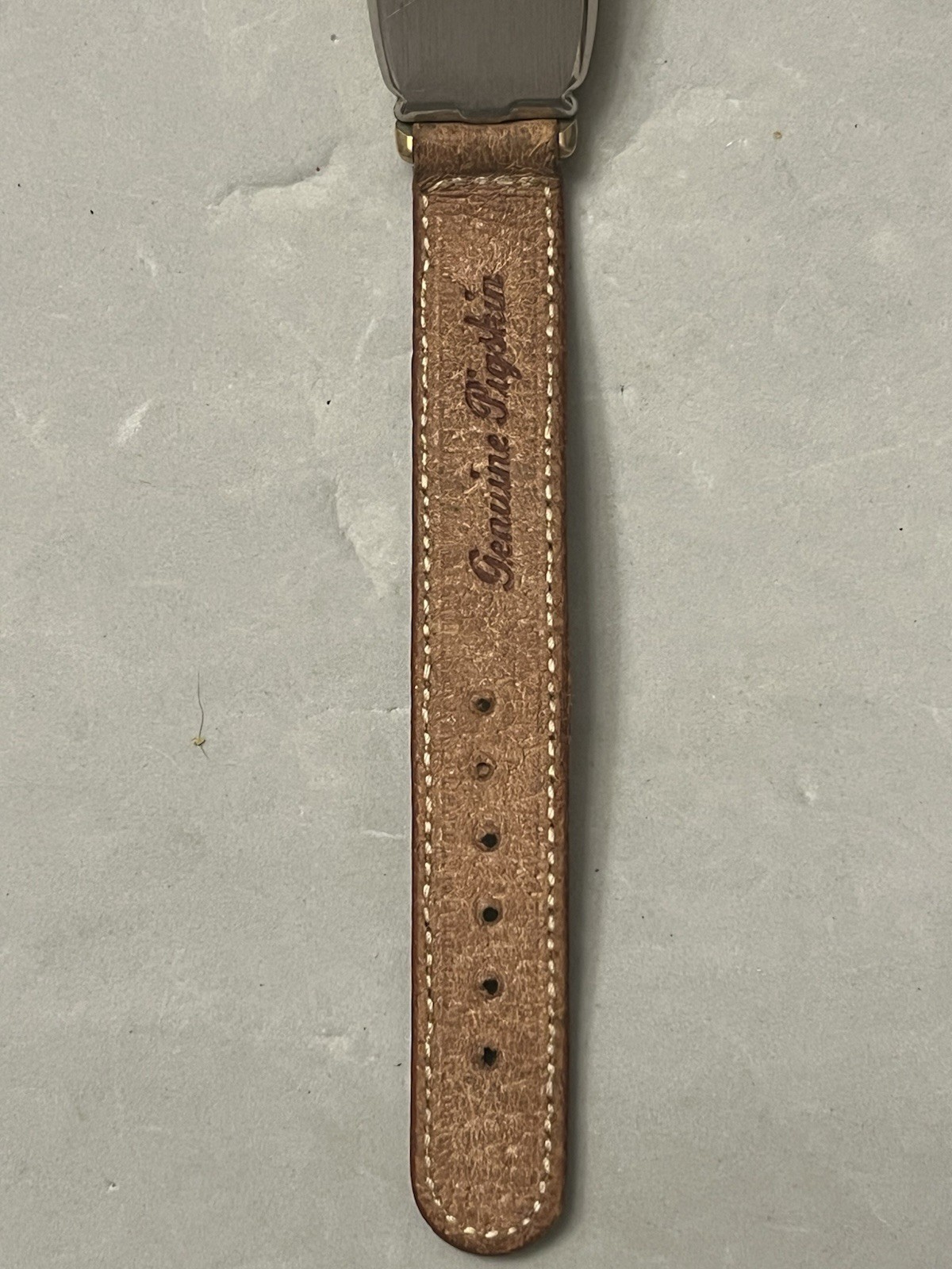 Vintage 10K RGP MASTER SUTTON Empty Watch Case & Pigskin Leather Band