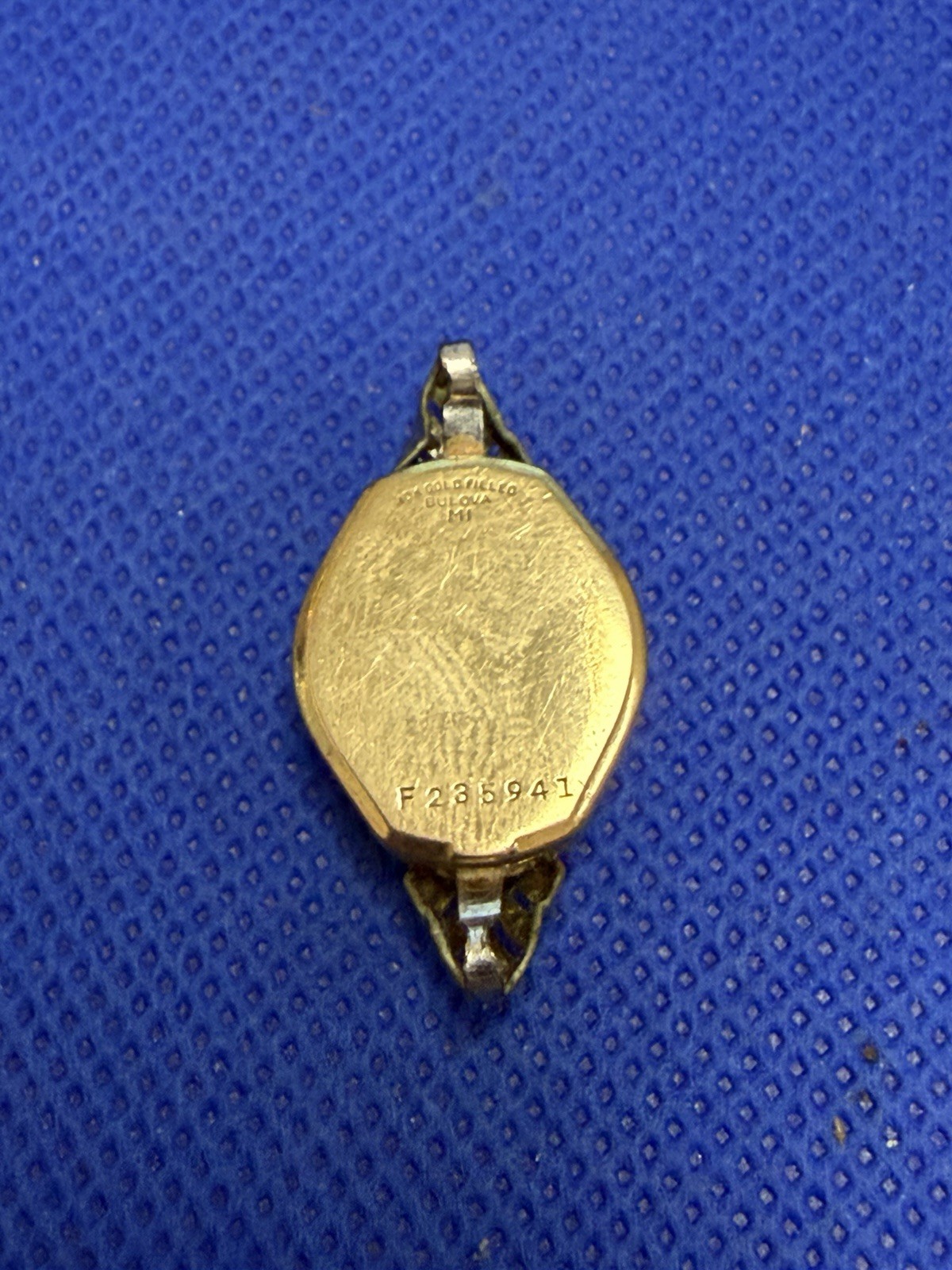 VINTAGE RARE BULOVA M1 LADIES 10K TWO TONES GOLD FILLED WRIST WATCH CASE ONLY