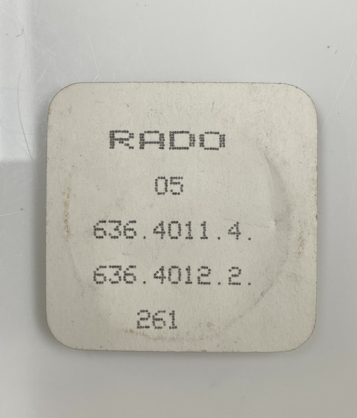 Genuine Vintage NOS Rado Voyager 636.4011.4 636.4012.2.261 25mm Black Dial
