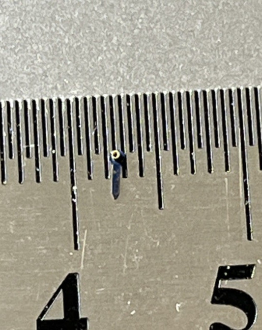 One (1) Watch Sub Dial Hand Blue Total Length approx. 3 mm