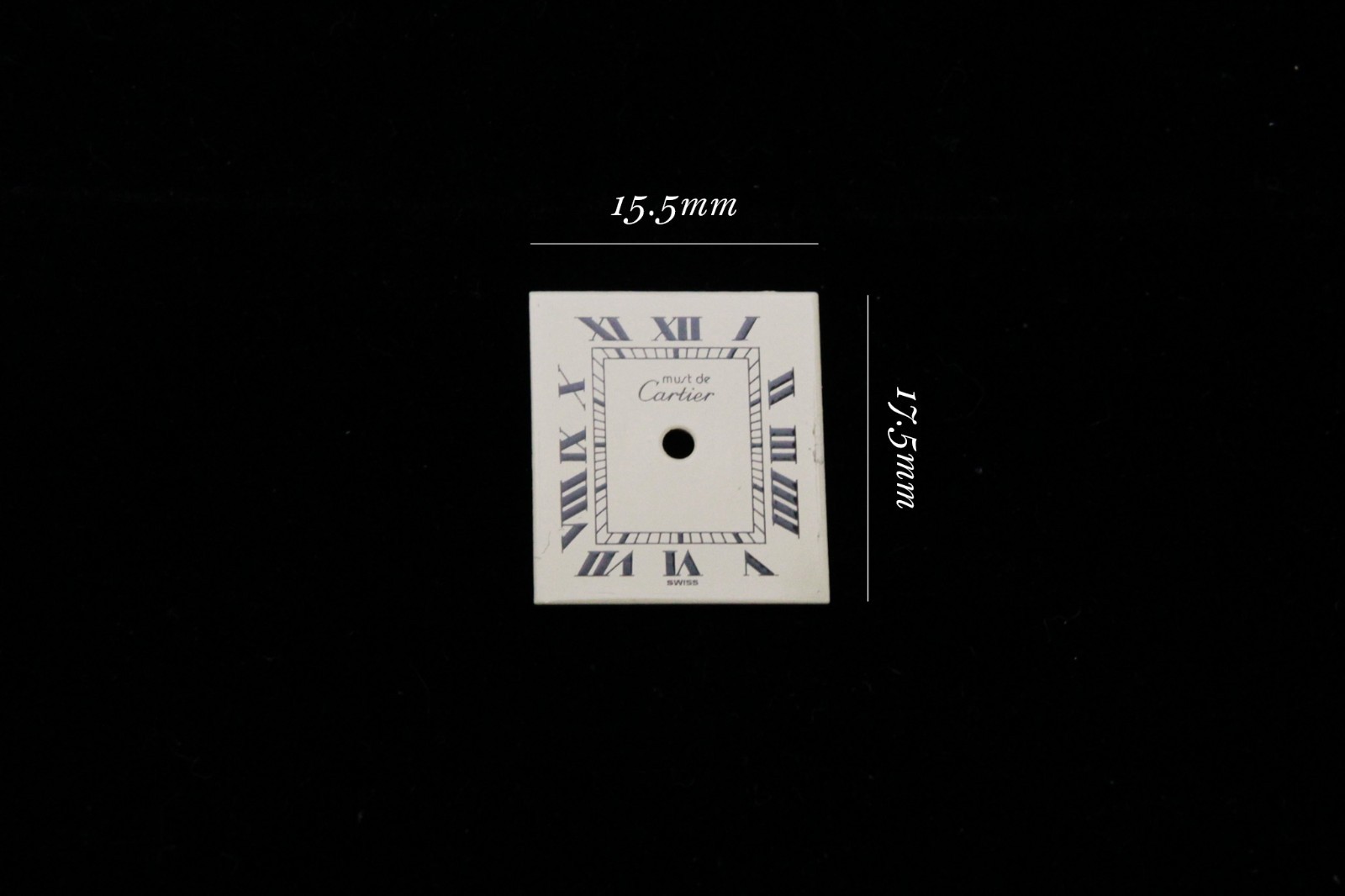 OEM Pre-Owned Cartier 15.5mm x 17.5mm Quartz Dial For 81 Movement Cream
