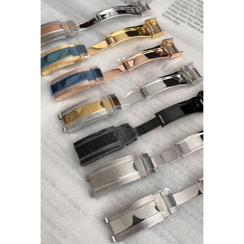 Replacement Solid Stainless Steel Watch Buckle Folding Buckle Clasp Watchband