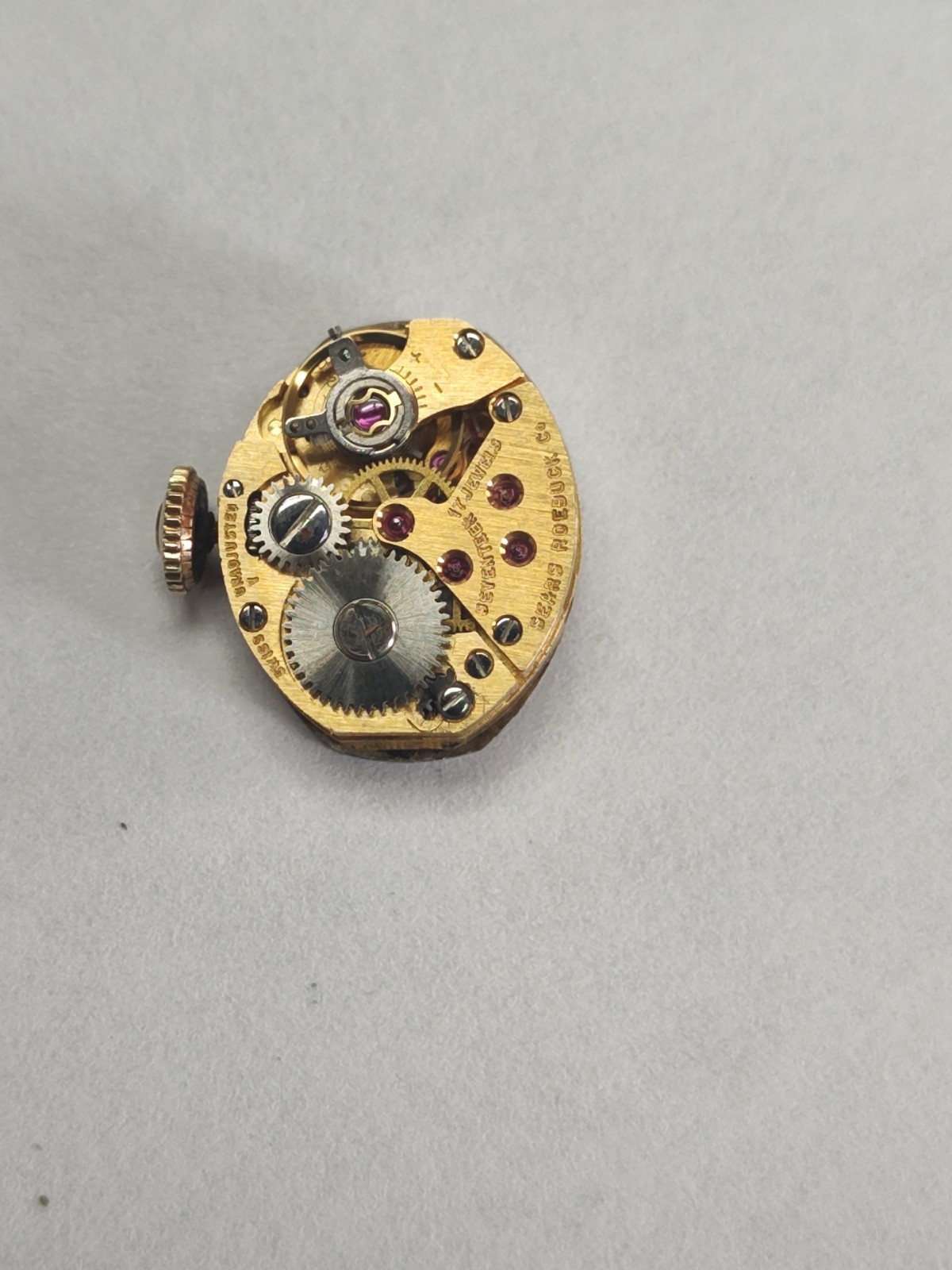 Vintage A. Schild 1977 Elgin 17 jewel ladies wrist watch movement –Tradition