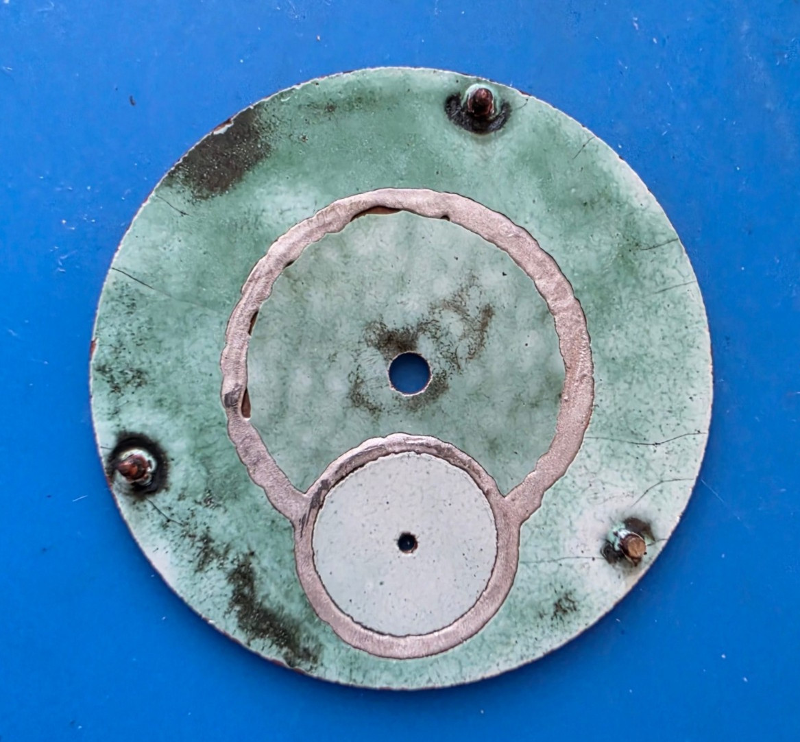 VINTAGE 16 SIZE WALTHAM CRESCENT ST. POCKET WATCH PORCELAIN DOUBLE SUNK DIAL