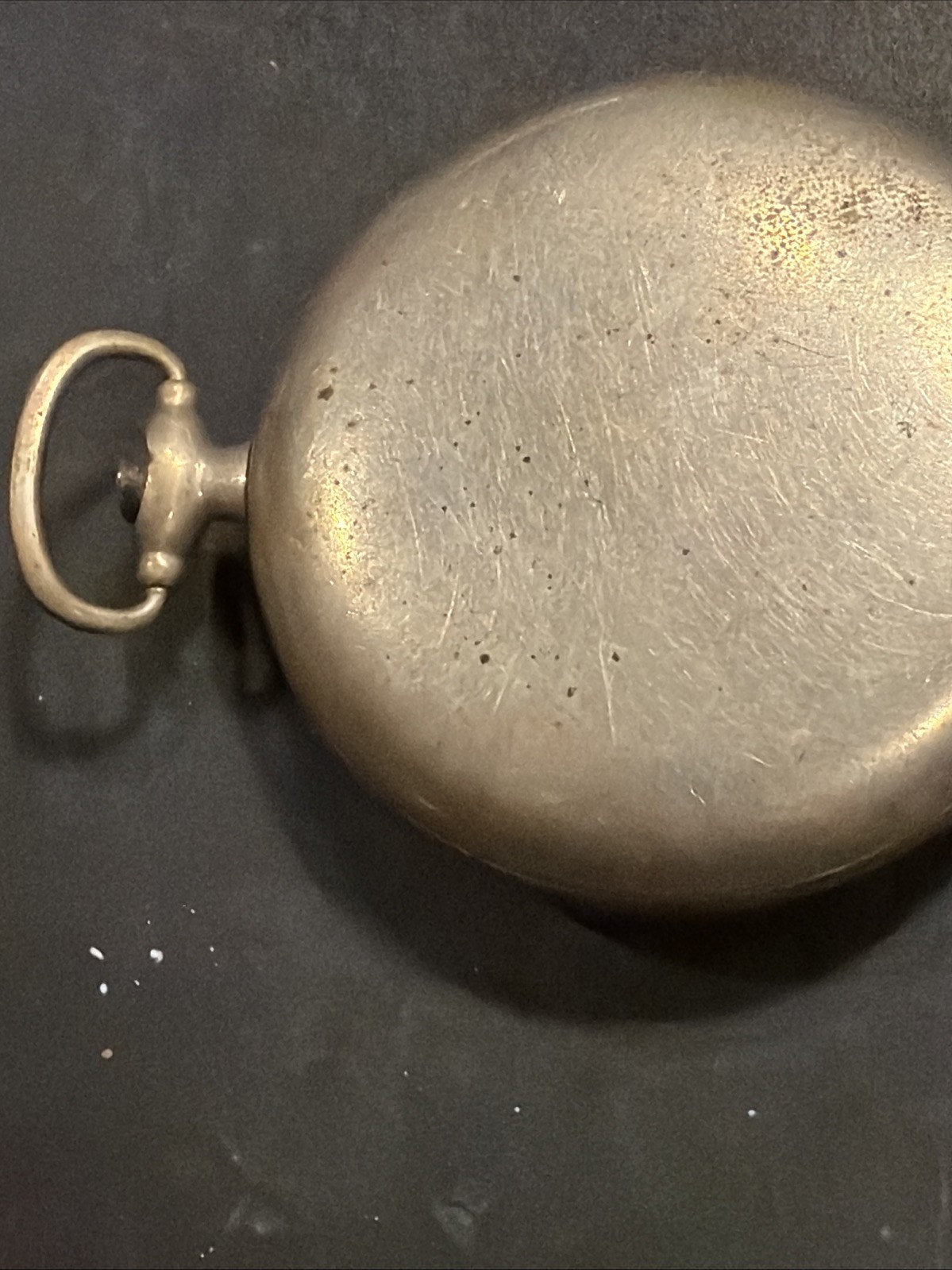 AM34 Vintage Star Watch Case Co Nickel Silver Pocket Watch Case & Crystal As Is