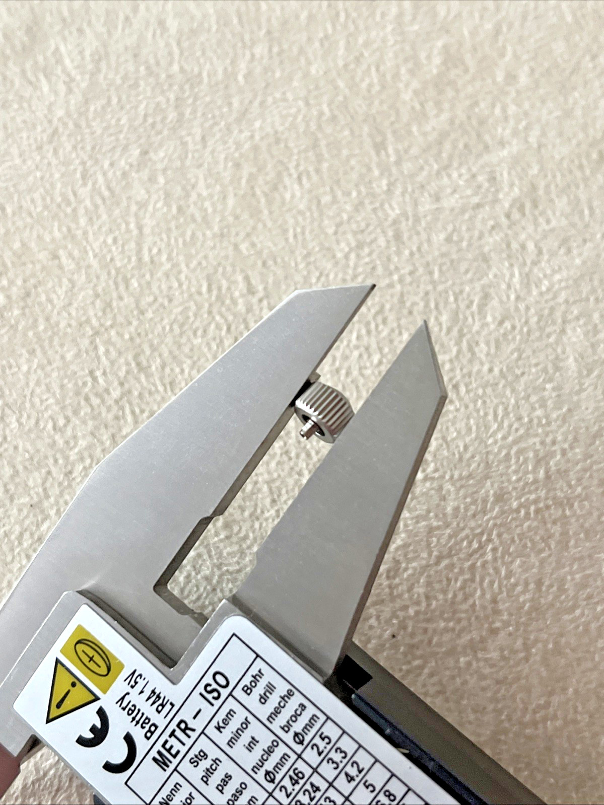 TAG Heuer Watch Crown HC0058 6.3 mm Silver Matte Formula 1 Aquaracer Tap 10 OEM