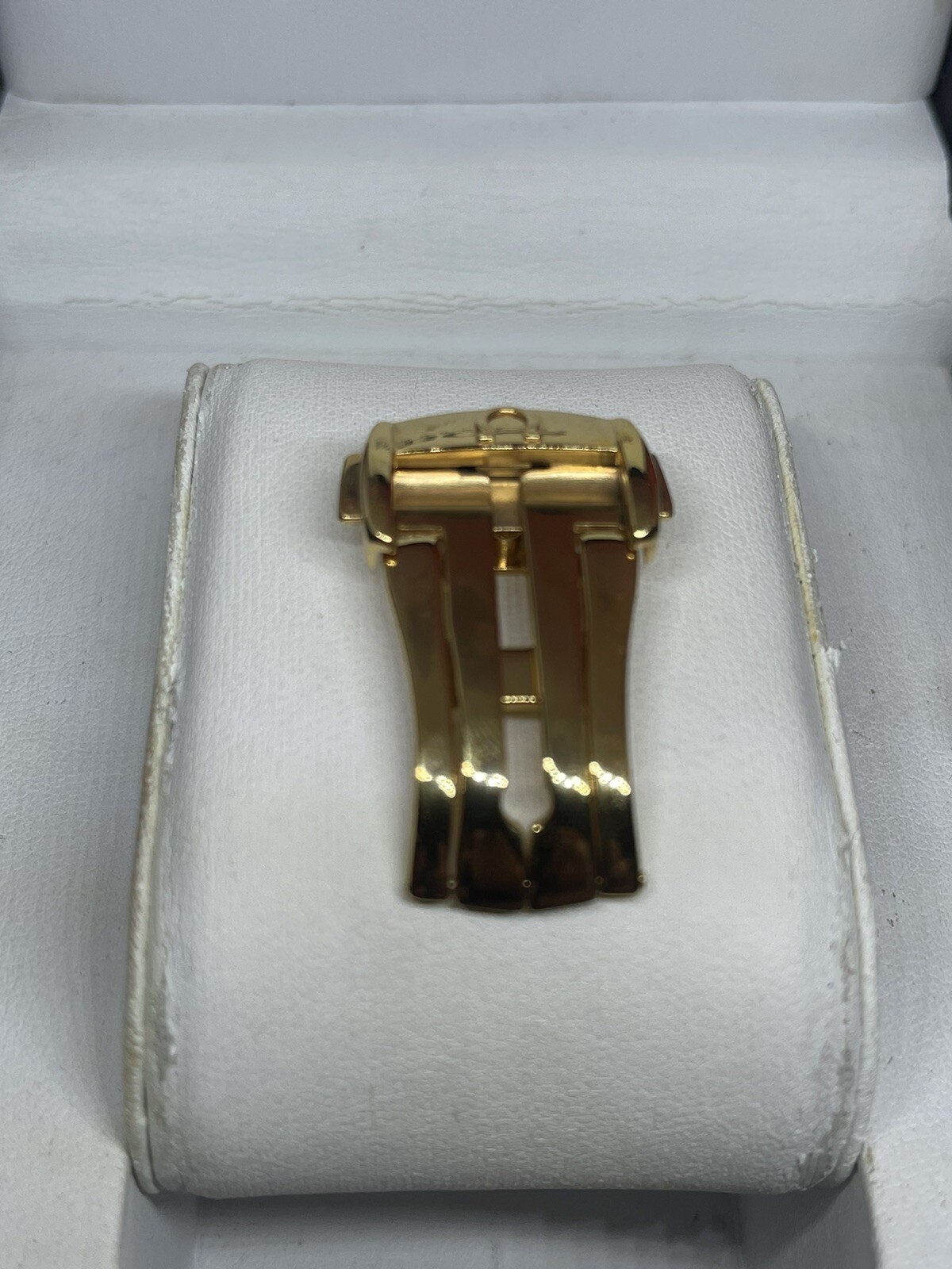 Beautiful New 18mm For OMEGA yellow Gold Plated Deployment Buckle