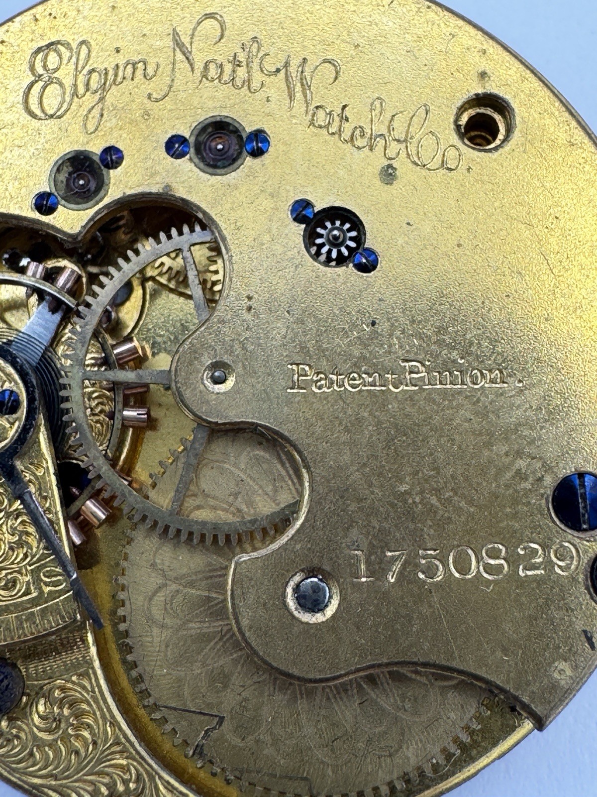 Vintage Elgin 8s 15J Grade 66 Pocket Watch Movement For Parts Or Repair
