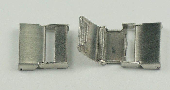 15mm or 16mm Seiko style clasp buckle clip metal mesh straps bracelets safety