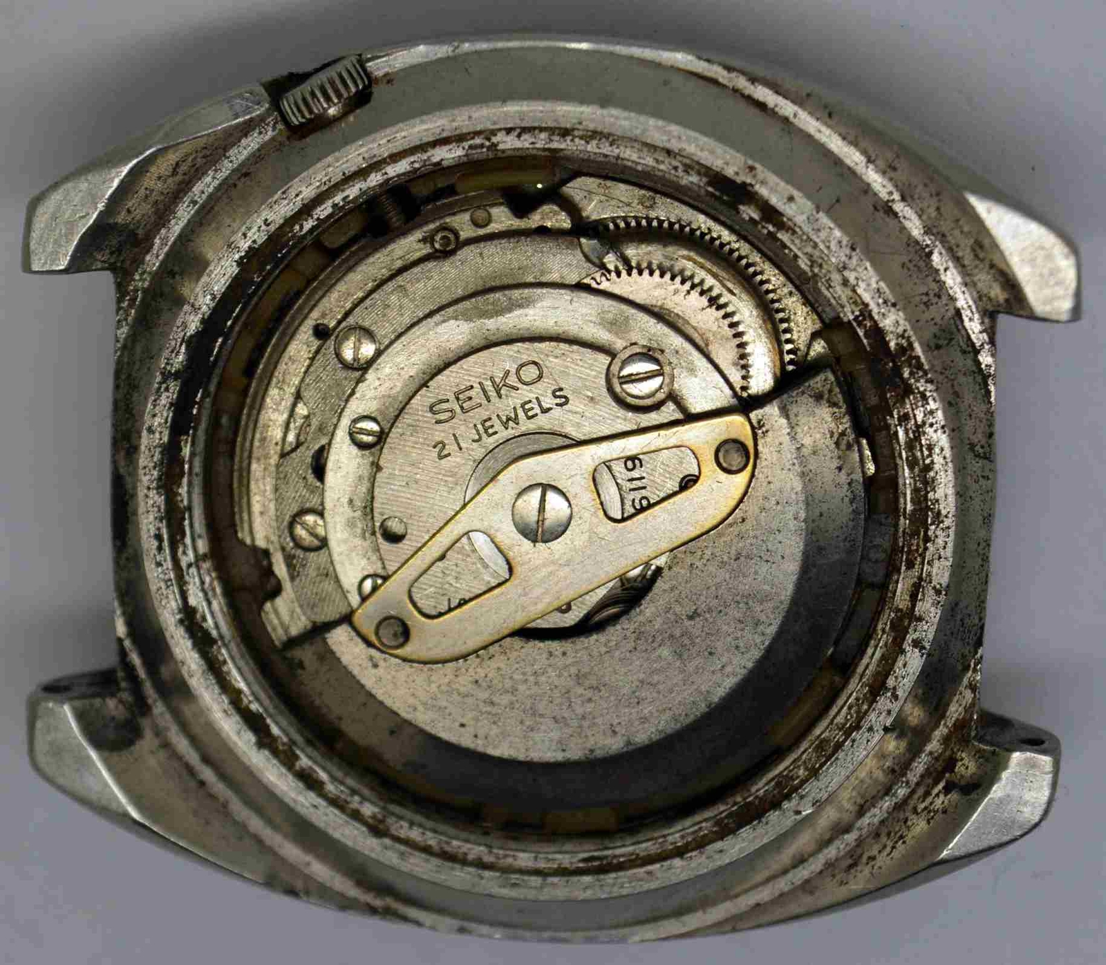 VTG SEIKO Steel Wristwatch. Cal: 6119C. For Service