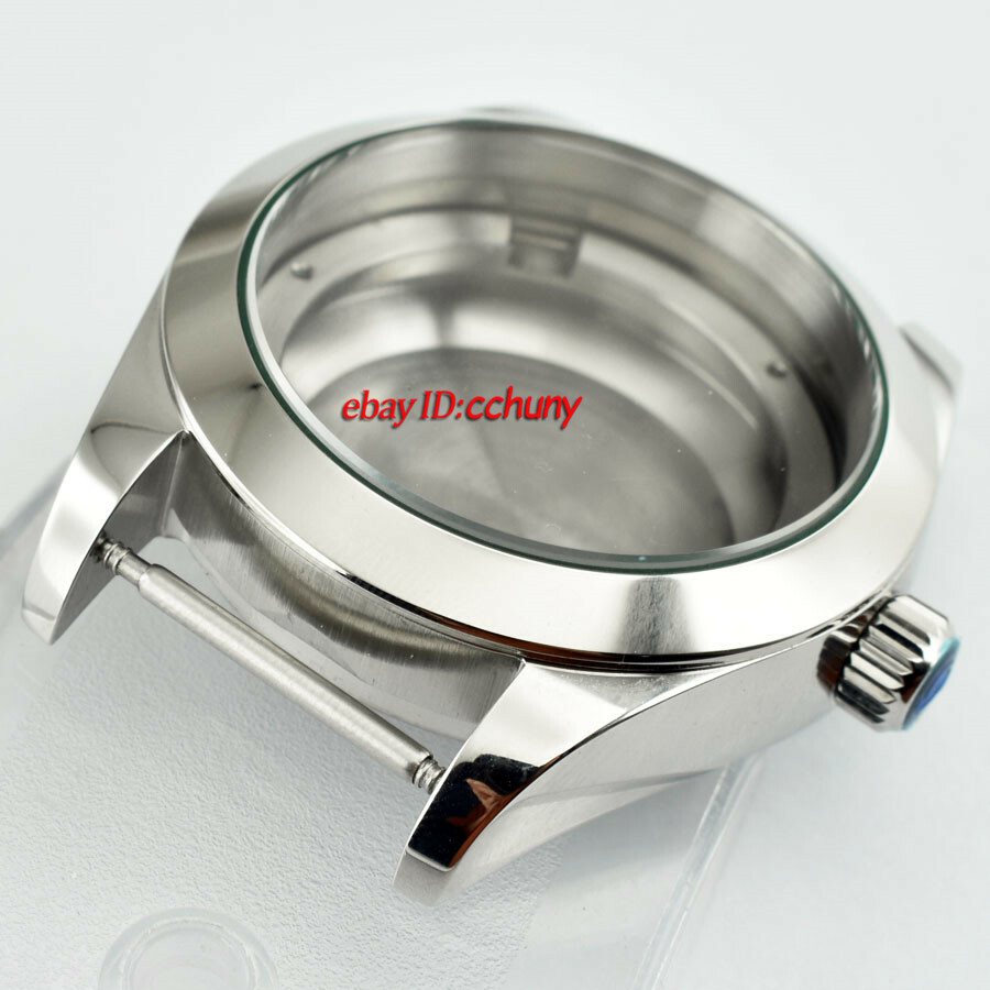 40mm 316L steel silver Watch Case fit ETA 2836 Miyota 8205 8215 821A movement