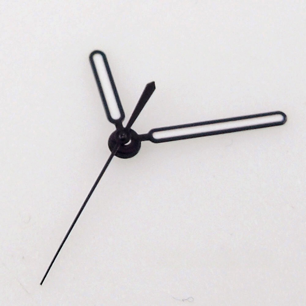 Watch Hands Silver/Black Edge Luminous Fit NH35A NH36A MIYOTA 8215 ETA Movement