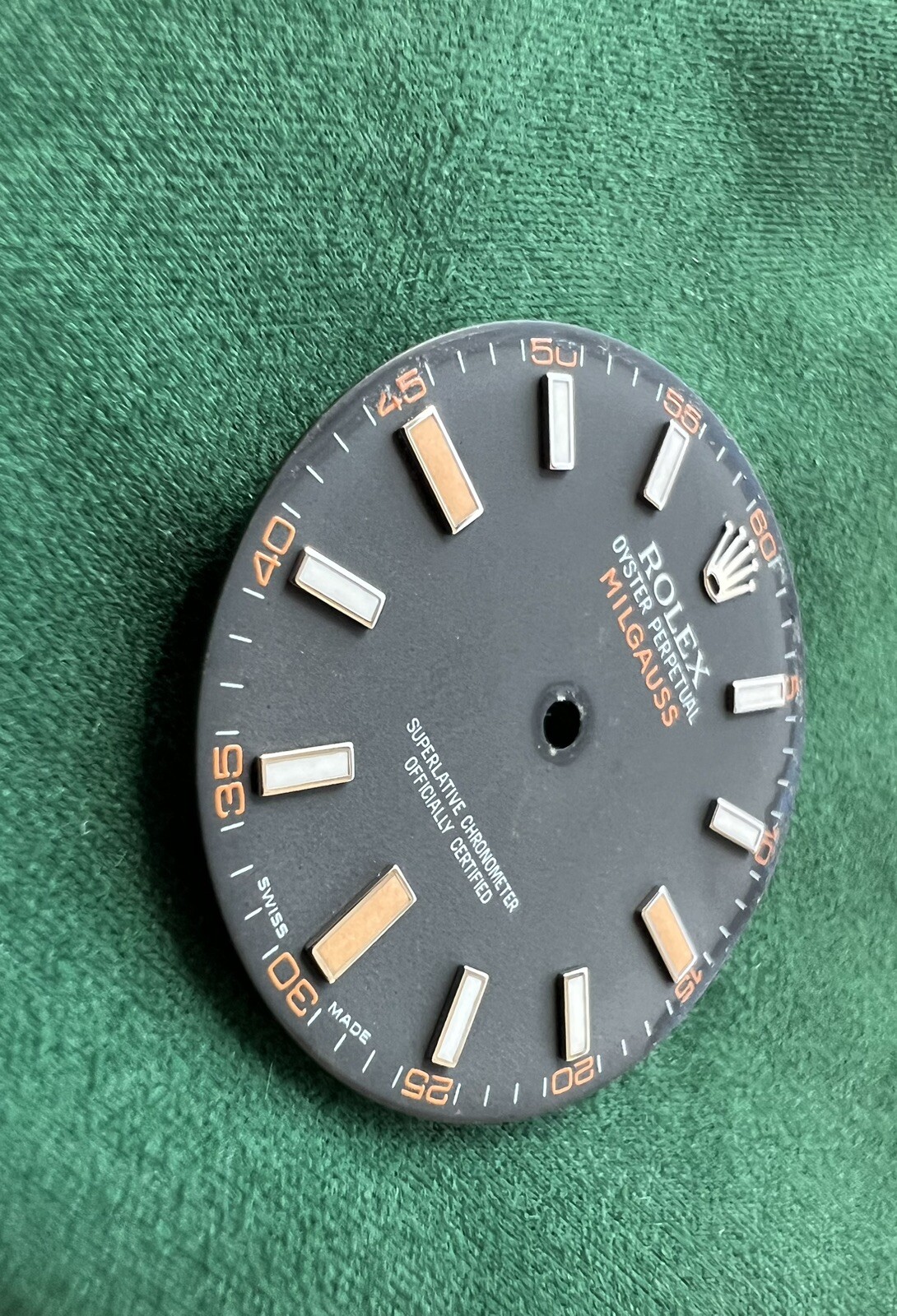 Authentic Rolex 41mm Oyster Perpetual MILGAUSS Luminova Markers Dial – OC#494