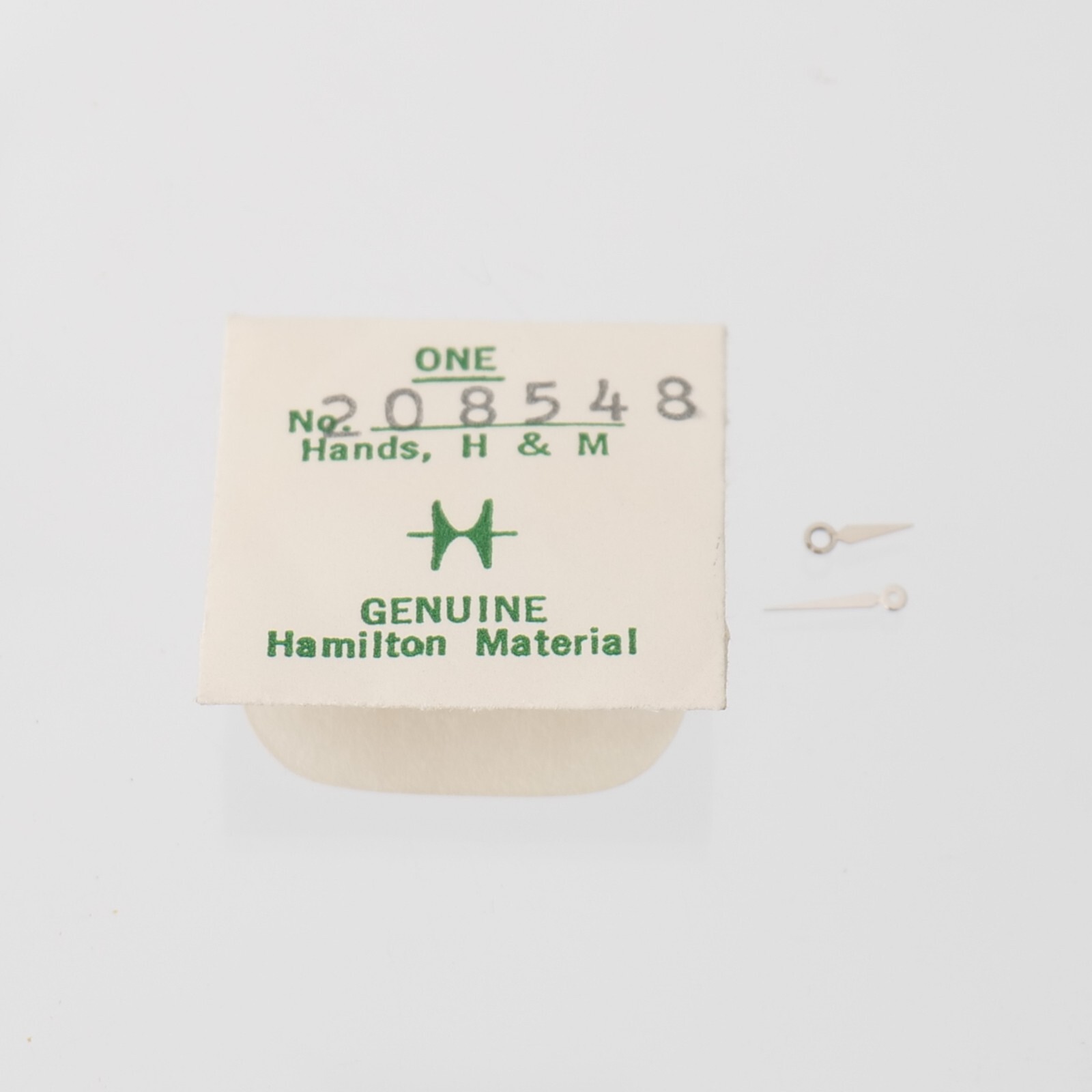 Hamilton Watch Hands No. 208548 Original Pair Hour Minute Watchmaker Parts (H22)