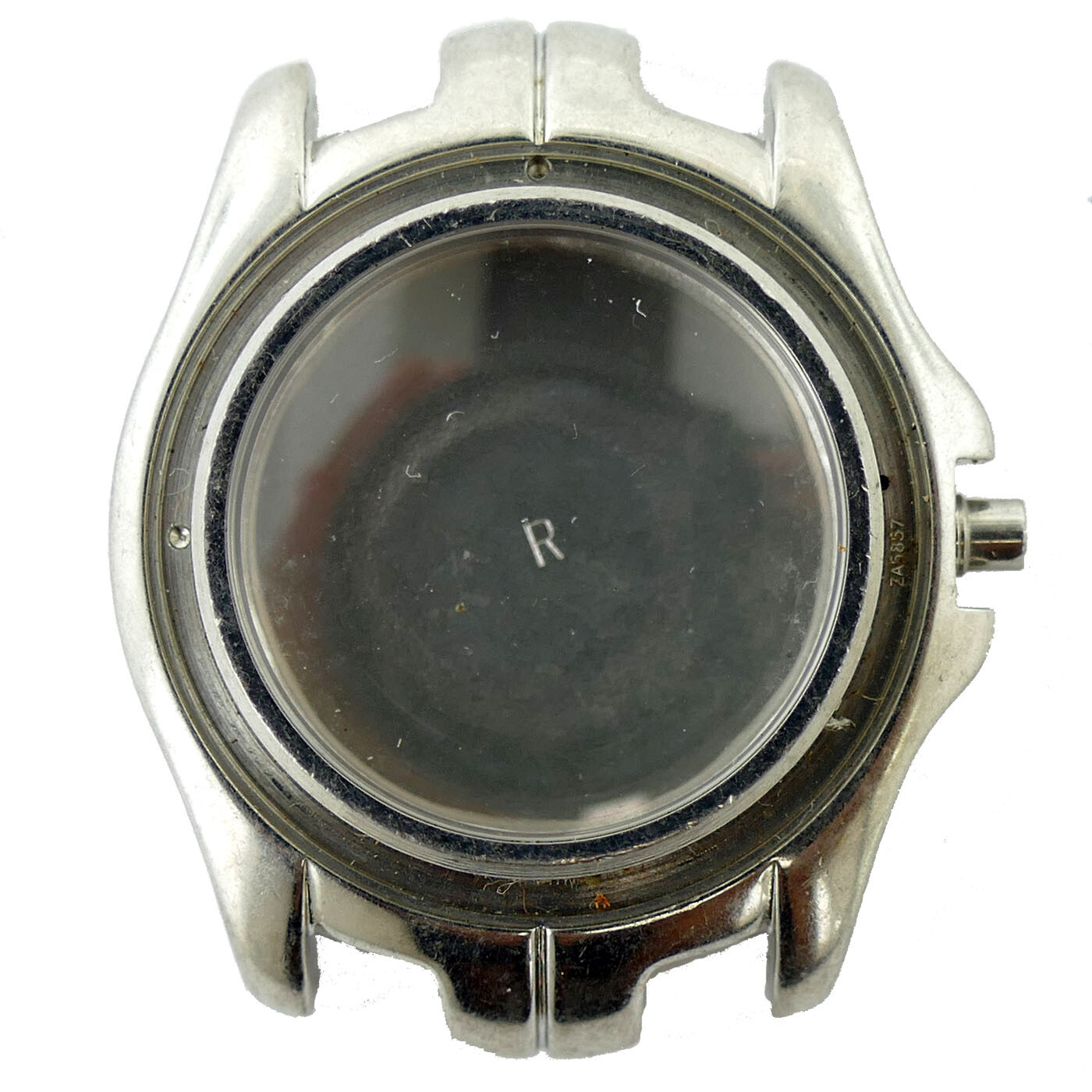TAG HEUER WT1352 LINK STAINLESS STEEL MIDSIZE WATCH CASE FOR PARTS OR REPAIRS