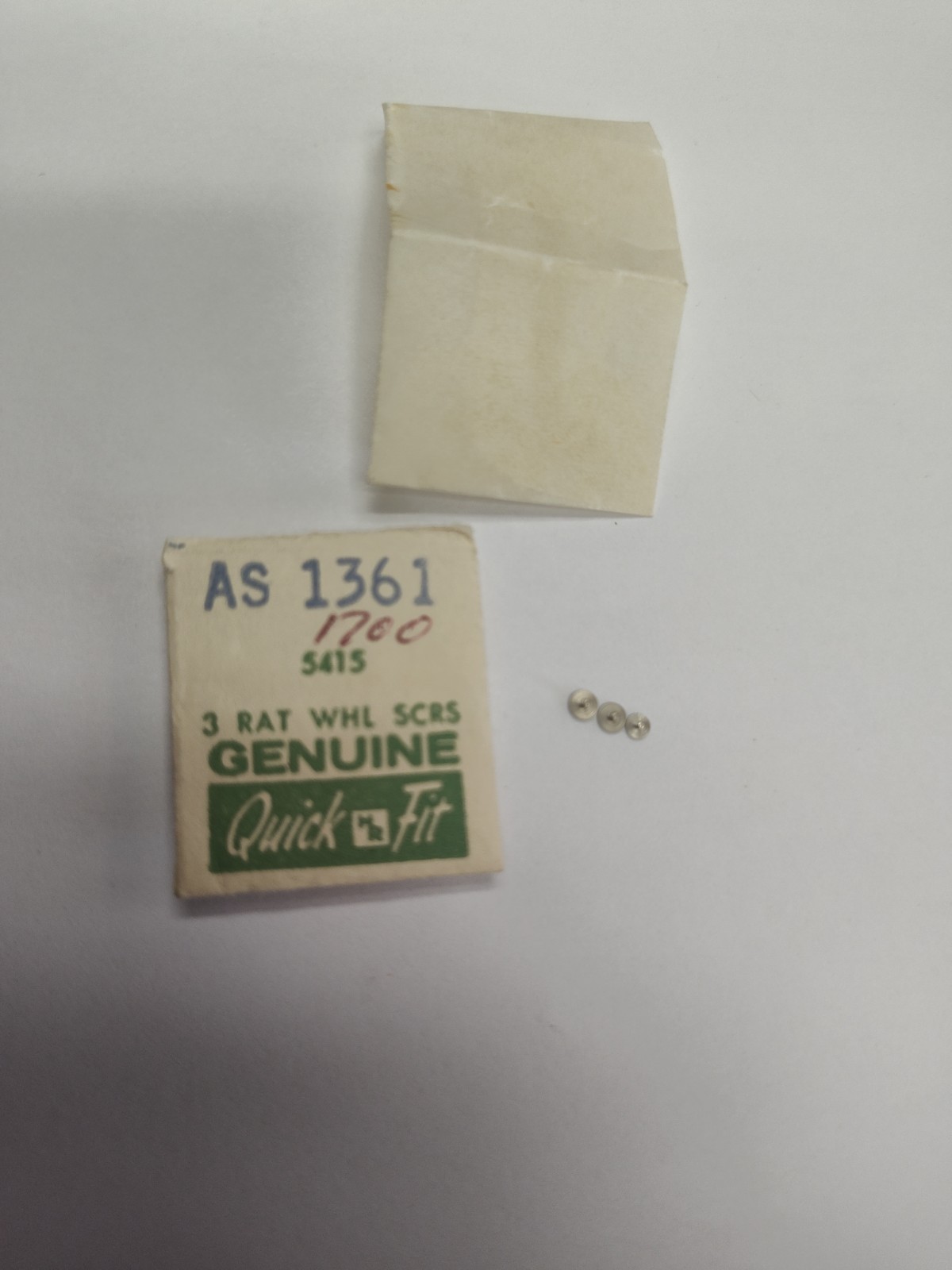 AS 1361 Original Movement Part-3x RAT WHL Screws Please Read Description See Pic