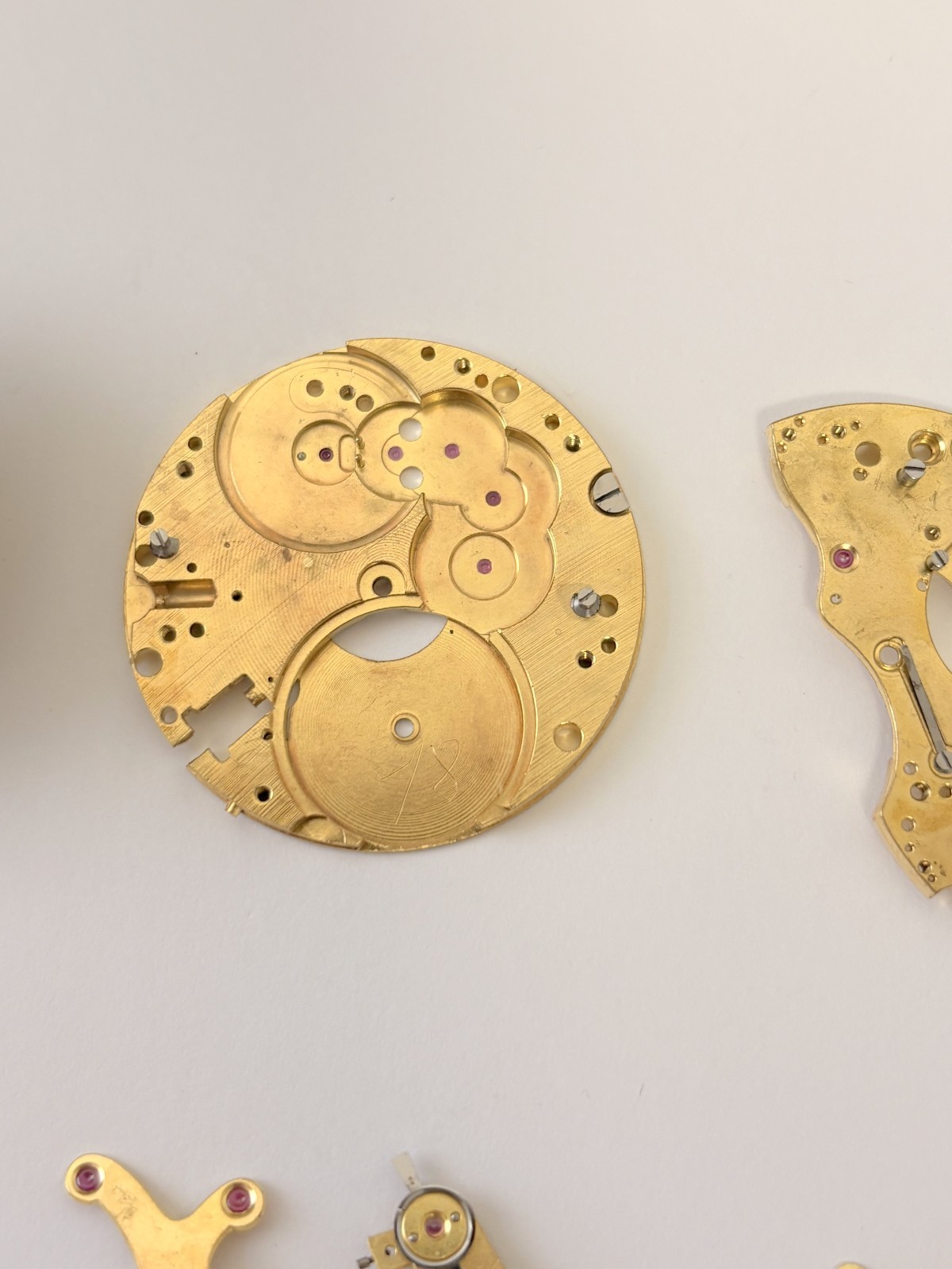 Landeron Cal 15 Monopusher Chronograph Watch Movement Part 2 3 16 Dial Hands Sub