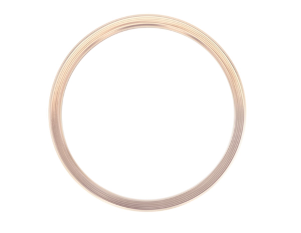 34mm 14K Rose Gold Fluted Bezel Replacement For Rolex Date Air-King