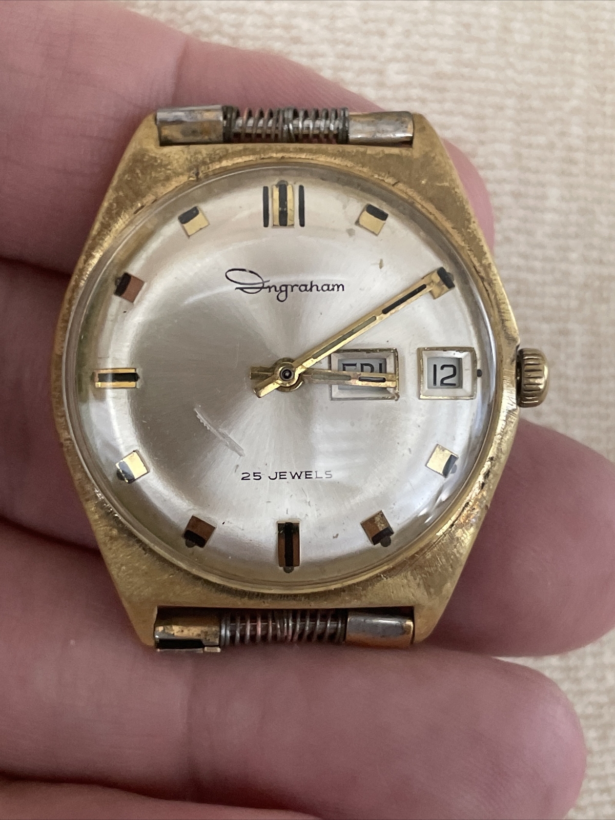 Ingraham 25j watch movement Autorotor Wrist Watch