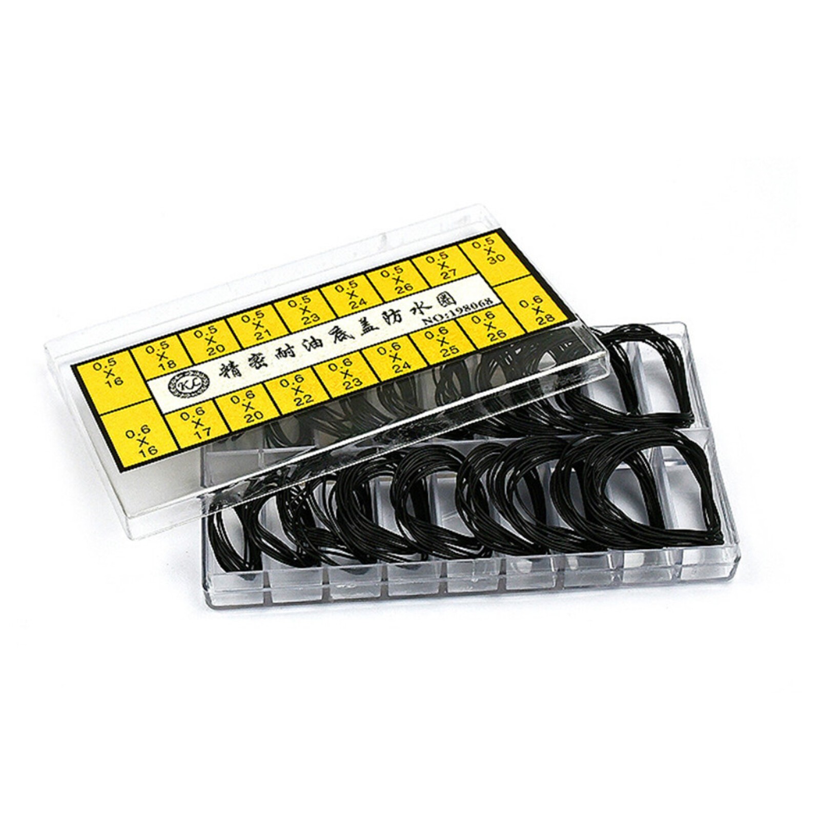 200pcs 0.5&0.6mm Waterproof Watch O-Ring Rubber Gasket Assortment For Watchmaker
