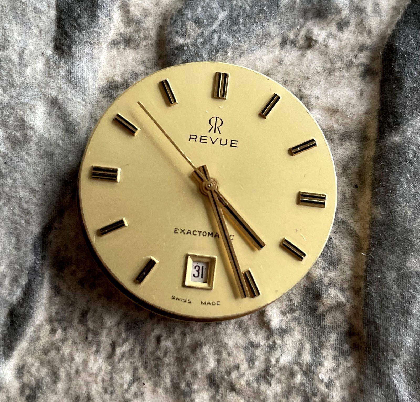 ✩ Vintage REVUE Exactomatic Automatic Swiss Made wristwatch MOVEMENT