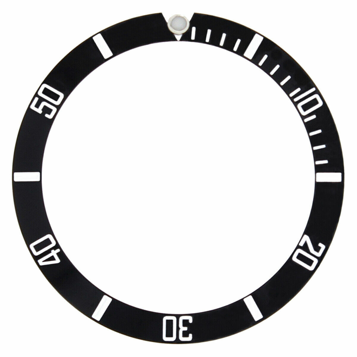 BEZEL INSERT FOR ROLEX NO DATE 40MM SUBMARINER WATCH 14060 , 14060-1 BLACK