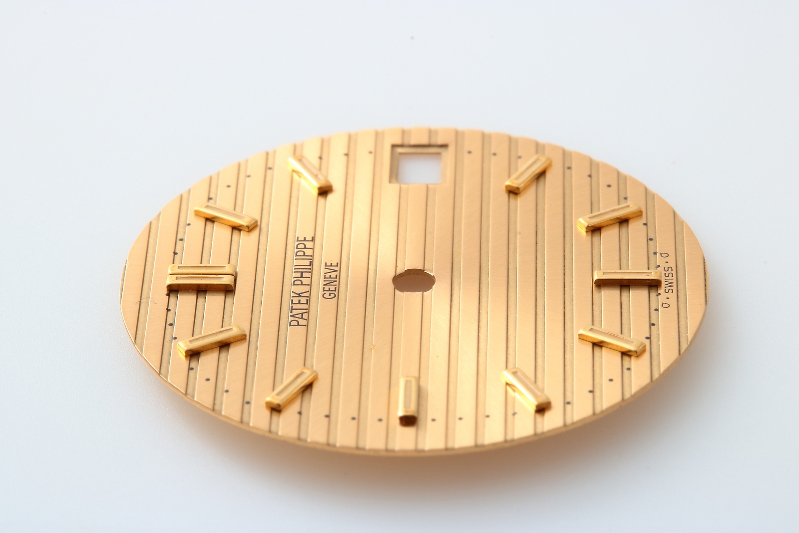 RARE OEM Patek Philippe Nautilus Date Dial Sigma Champagne Gold Watch ORIGINAL