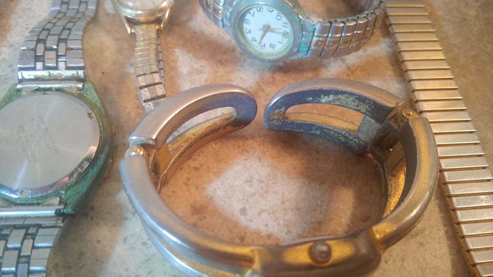 Vtg Watch Lot Parts/Repair Digital Tommy Boy Speidel Bulova 10k Geneva Armitron