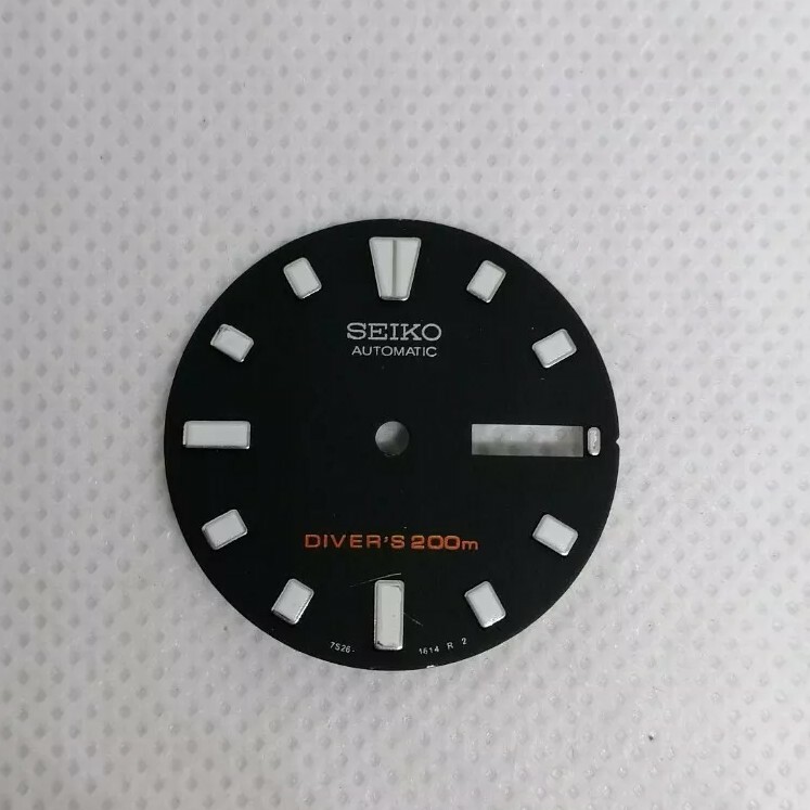 026 SEIKO AFTERMARKET BLACK DIAL FOR SKX399 DIVERS 7S26-0020