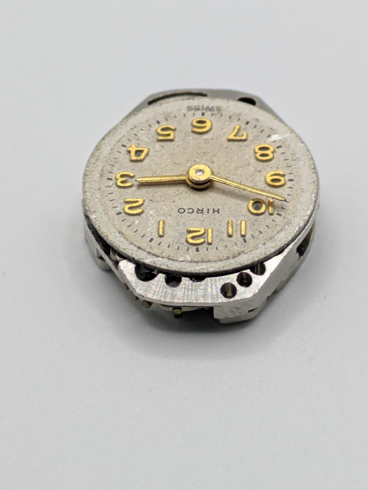 FHF 60 Hirco Manual Wind Watch Movement 15 Jewels Swiss Parts Repair 15.3mm