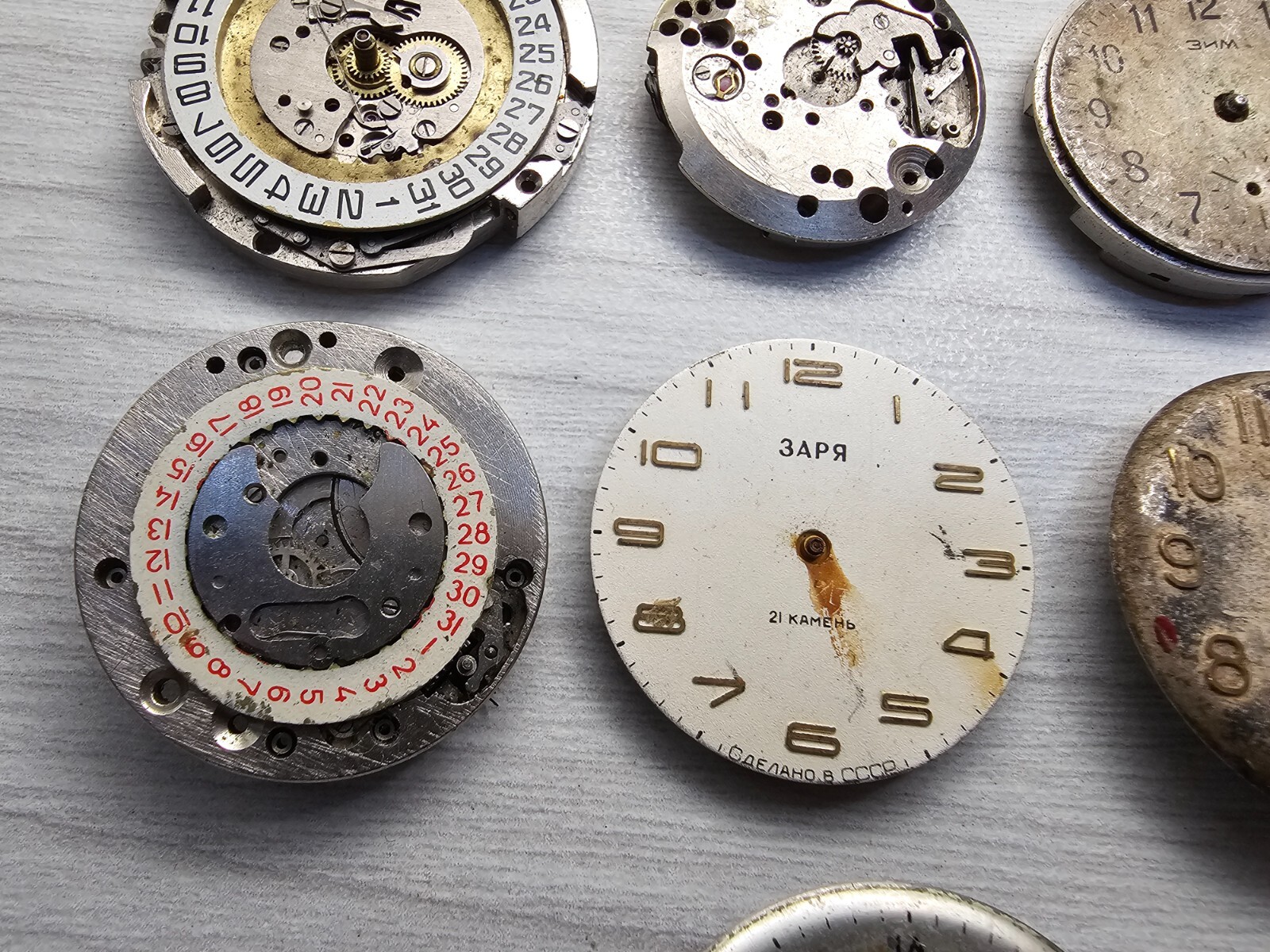 Watch Movement Poljot Raketa Zim Zarya Pobeda Soviet Mechanical Mechanism parts