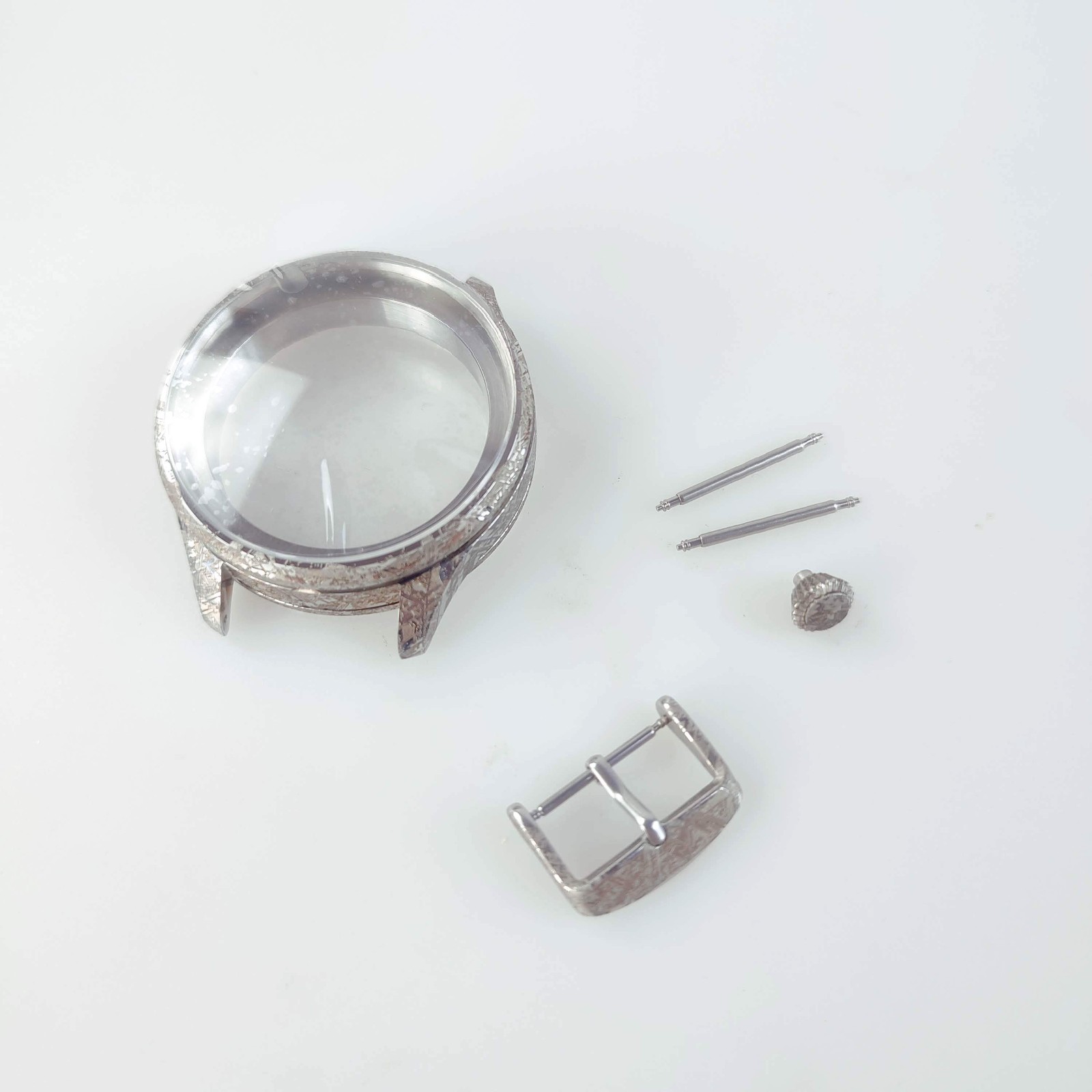 Exquisite “Muonionalusta” Meteorite-Style Engraved Watch Case – 48mm S.Steel